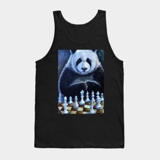 Panda Plays Chess Tank Top